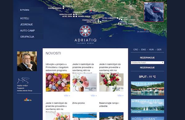 Adriatiq — Hotel & tourism portal